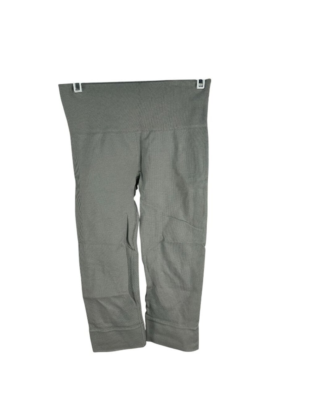 Lululemon Womens Gray High Waist Leggings Size 4 Ribbed Texture Yoga Pants